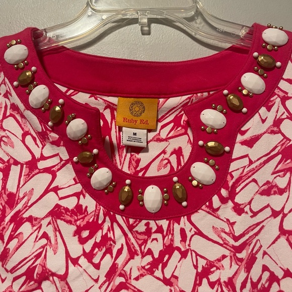 Ruby Rd Ladies Tunic Top Sz M - Picture 3 of 4